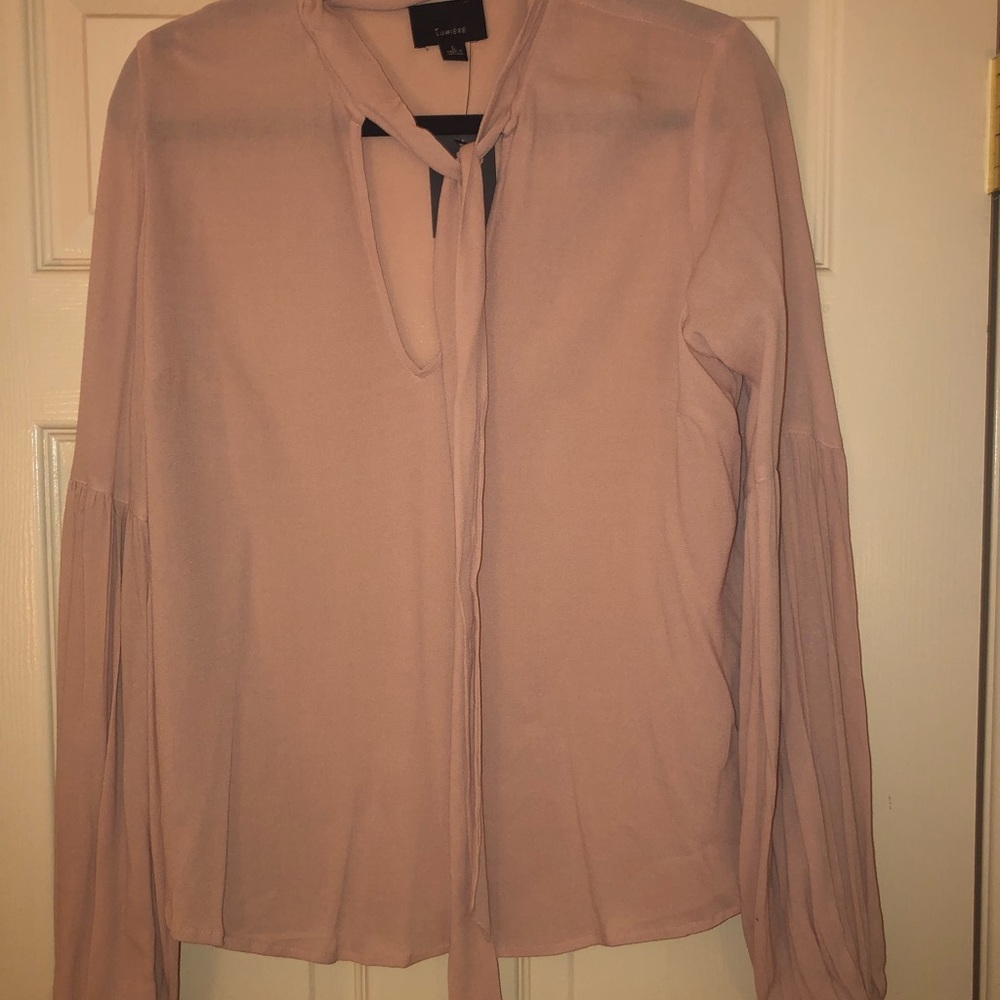 Romantic soft pink blouse